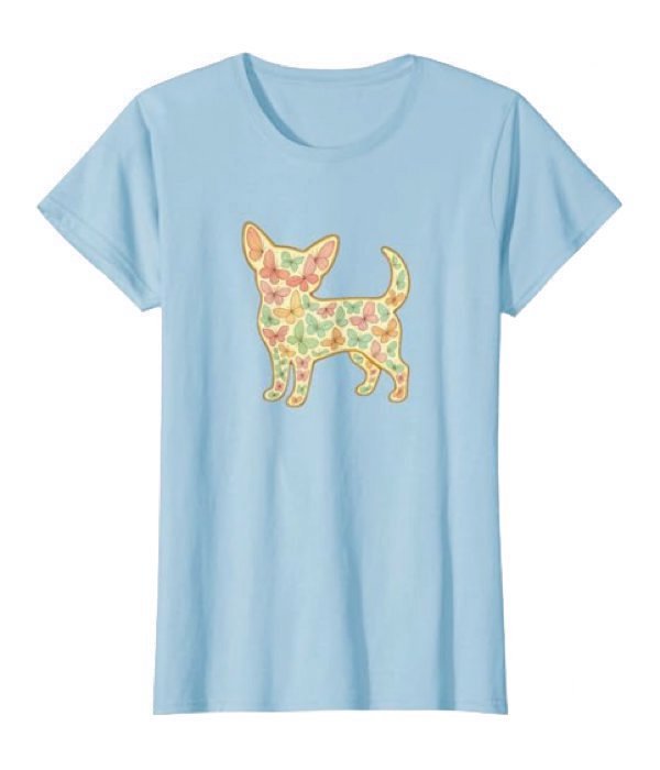 casite manga corta color azul claro mujer niña verano dibujo perro regalo